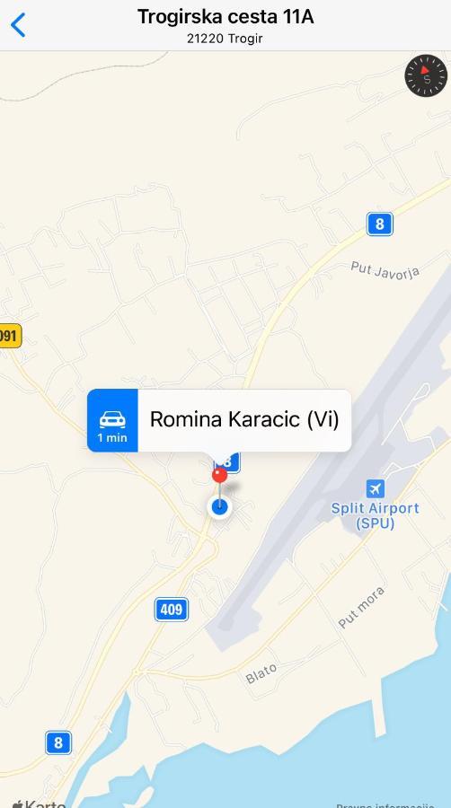 Studio Trogir Romina Apartment Plano ภายนอก รูปภาพ